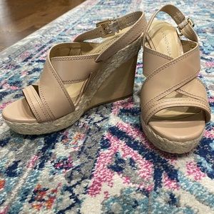 Nude Wedge Sandal Size 7.5M
